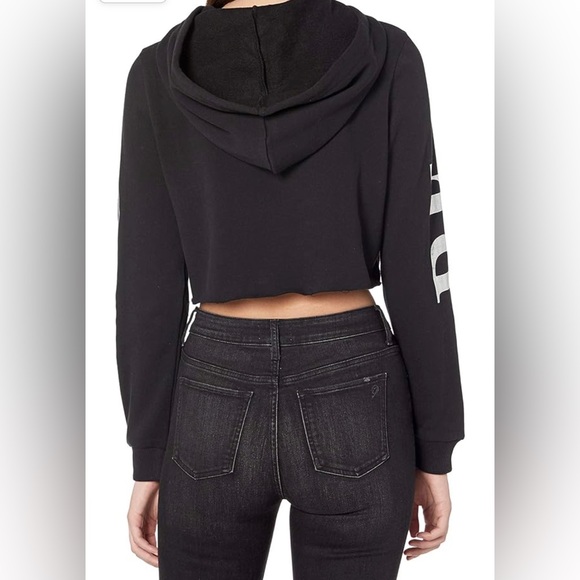 NEW True Religion Women's Long Sleeve Pullover Crop Hoodie Sweatshirt - Large - Picture 3 of 3